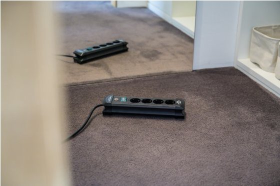 Brennenstuhl Premium-Line 4 Vías Negro, 1,8 M