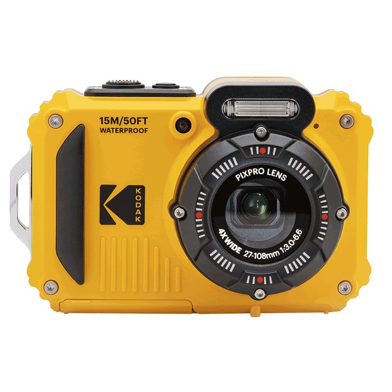 Cámara Digital Deportiva Kodak Pixpro Wpz2 16mp Zoom Óptico 4x Amarilla