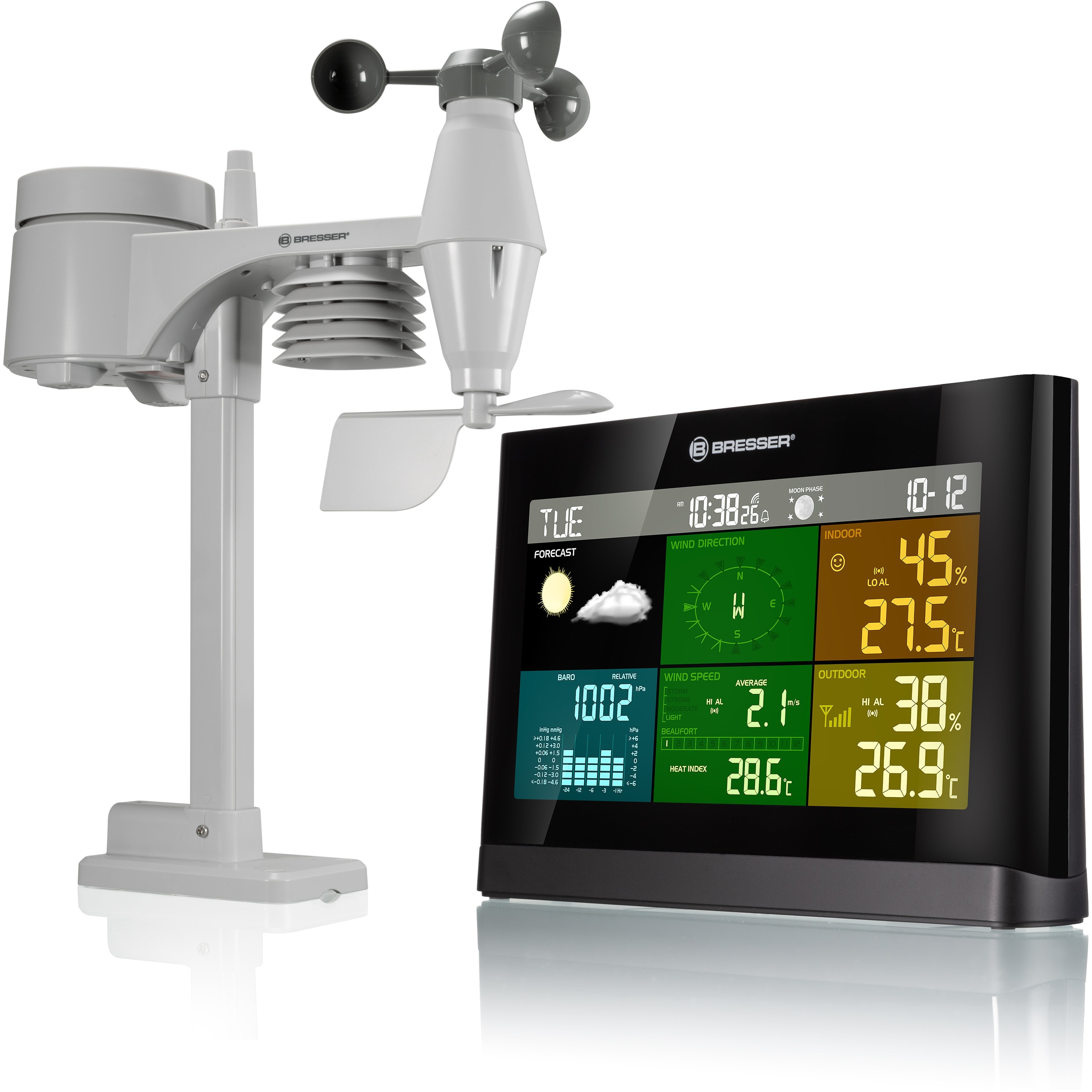 EAN 4007922052335 - Bresser Optics 7002550CM3000 estación meteorológica digital Negro, Gris Batería imagen 1