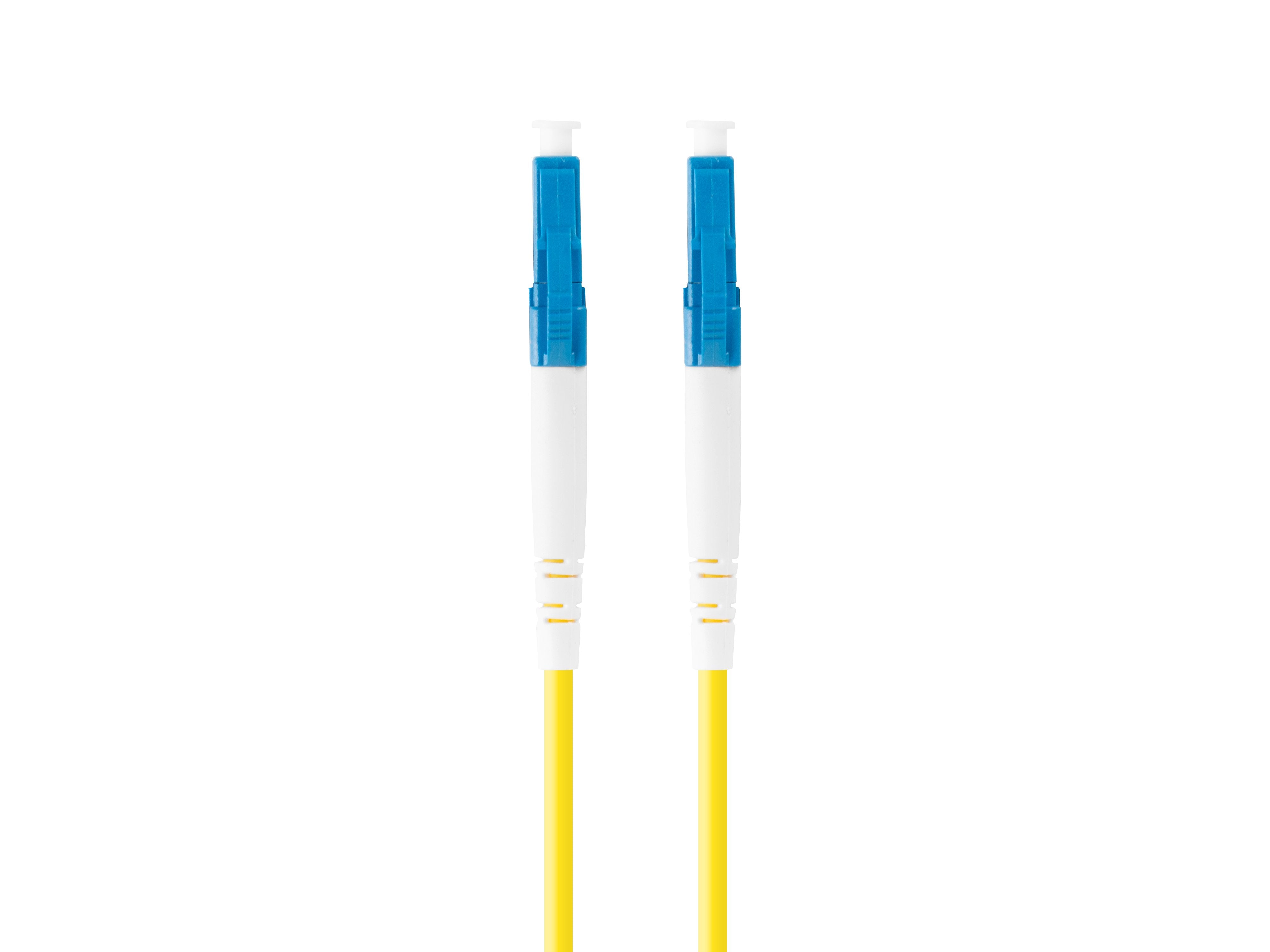 EAN 5901969433128 - Lanberg FO-LULU-SS11-0050-YE Cable de fibra óptica e InfiniBand 5 m LC Amarillo imagen 1