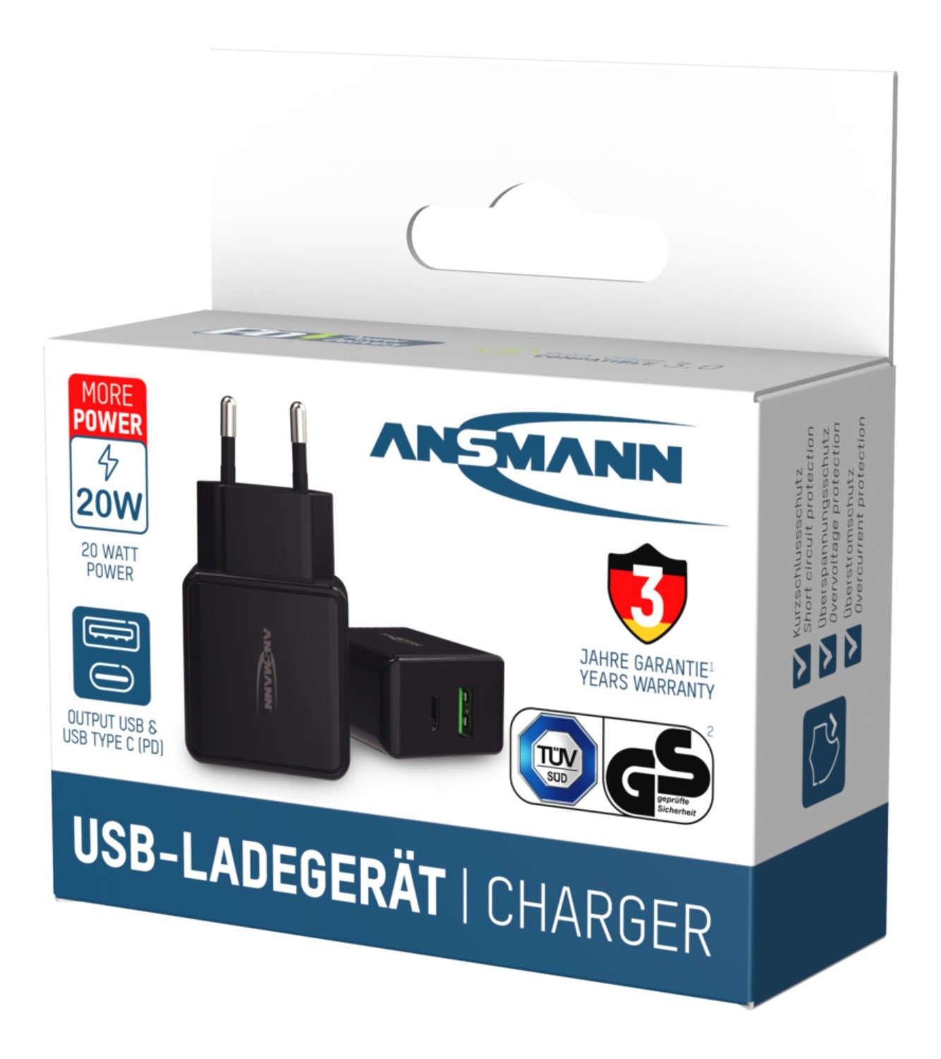 EAN 4013674176557 - Ansmann HC218PD Universal Negro Corriente alterna Carga rápida Interior imagen 7