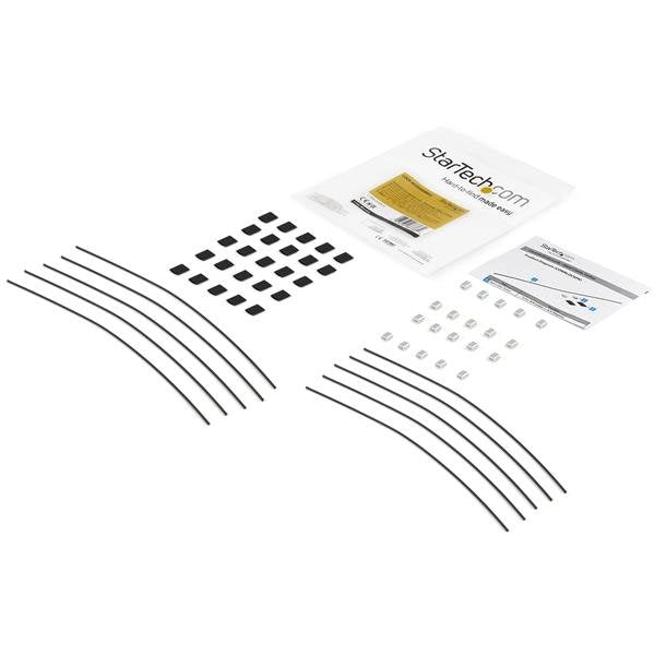 EAN 0065030883689 - StarTech.com CONNLOCKPK10 organizador de cables Piso Cable con piezas de sujeción Negro 10 pieza(s) imagen 7