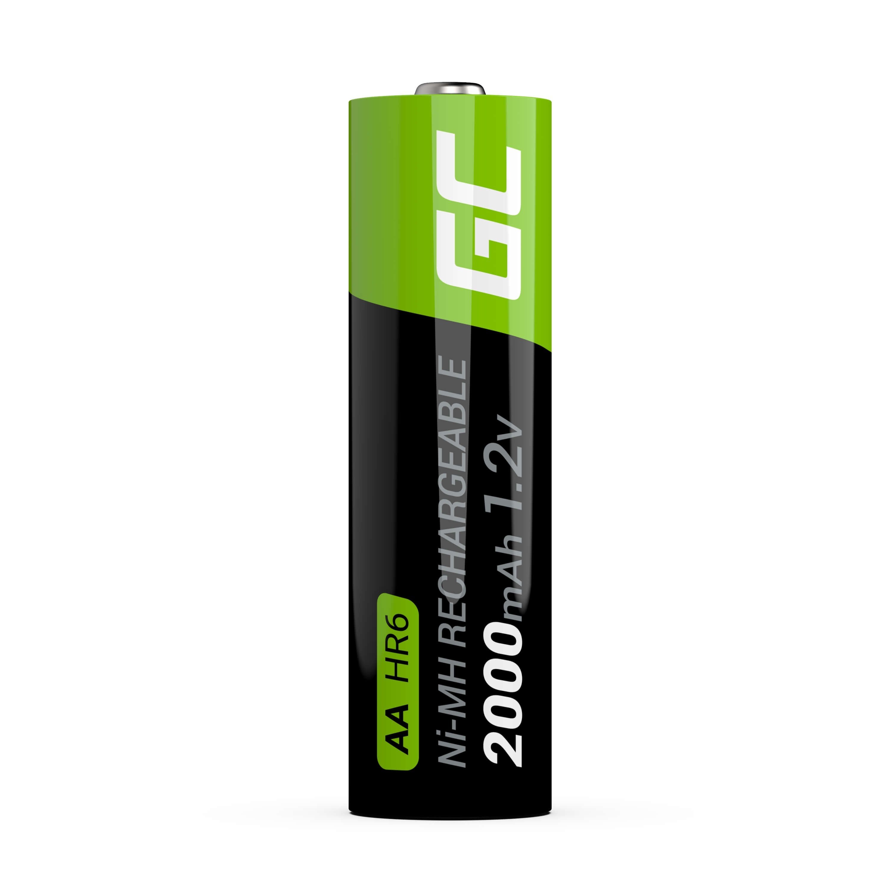 Pilas Recargables Greencell Aa 2000 Mah (2 Pcs)