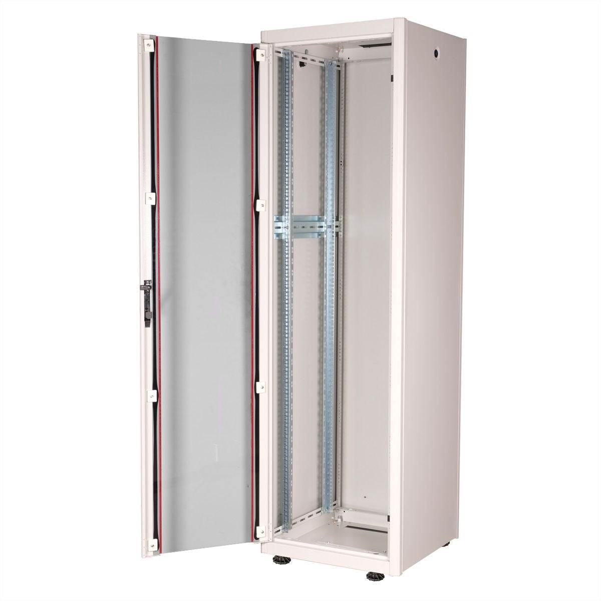 Roline 19-Zoll Netzwerkschrank Basic 42 He, 600x600 Bxt Glastr Grau