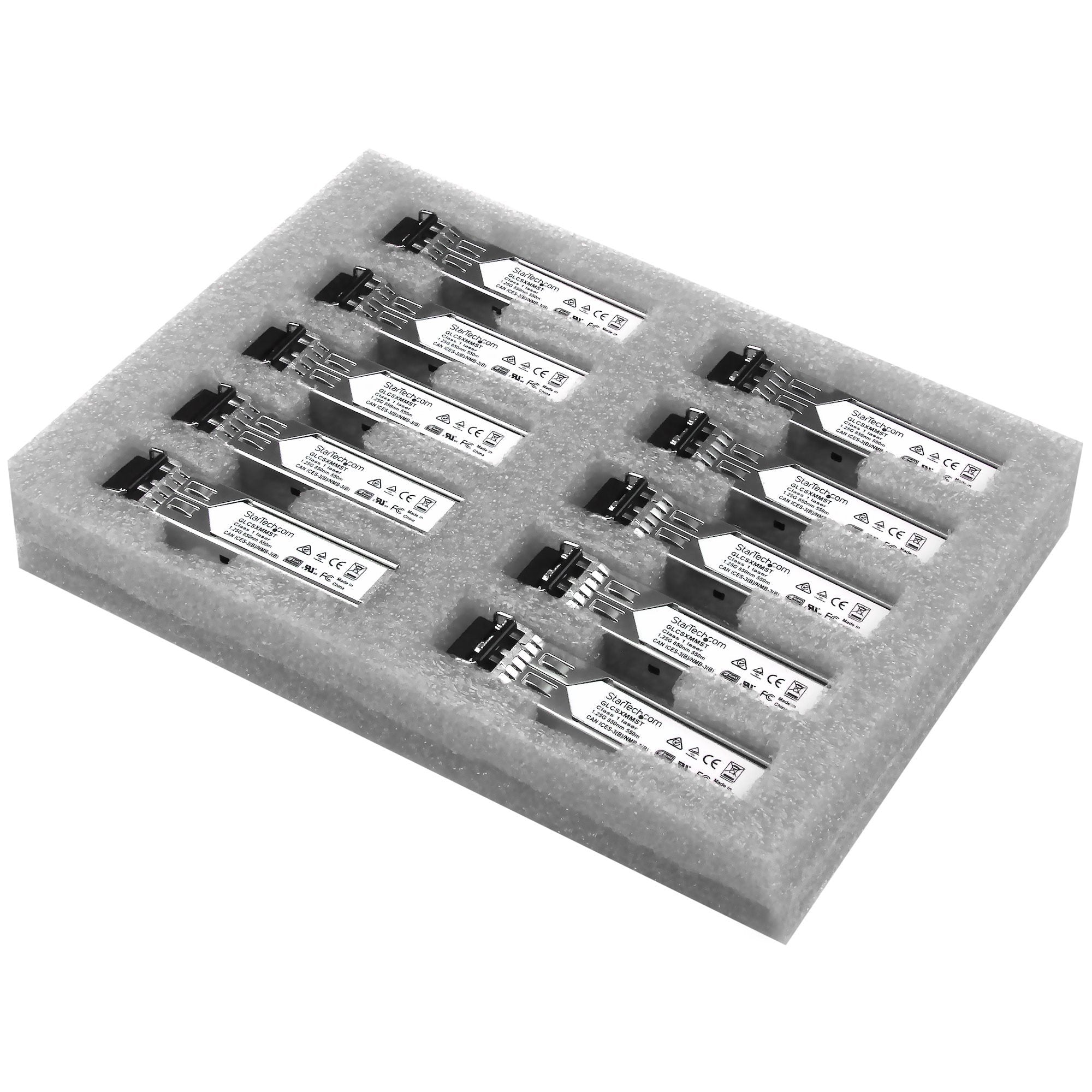 EAN 0065030864312 - StarTech.com GLCSXMM10PST red modulo transceptor Fibra óptica 1250 Mbit/s imagen 1