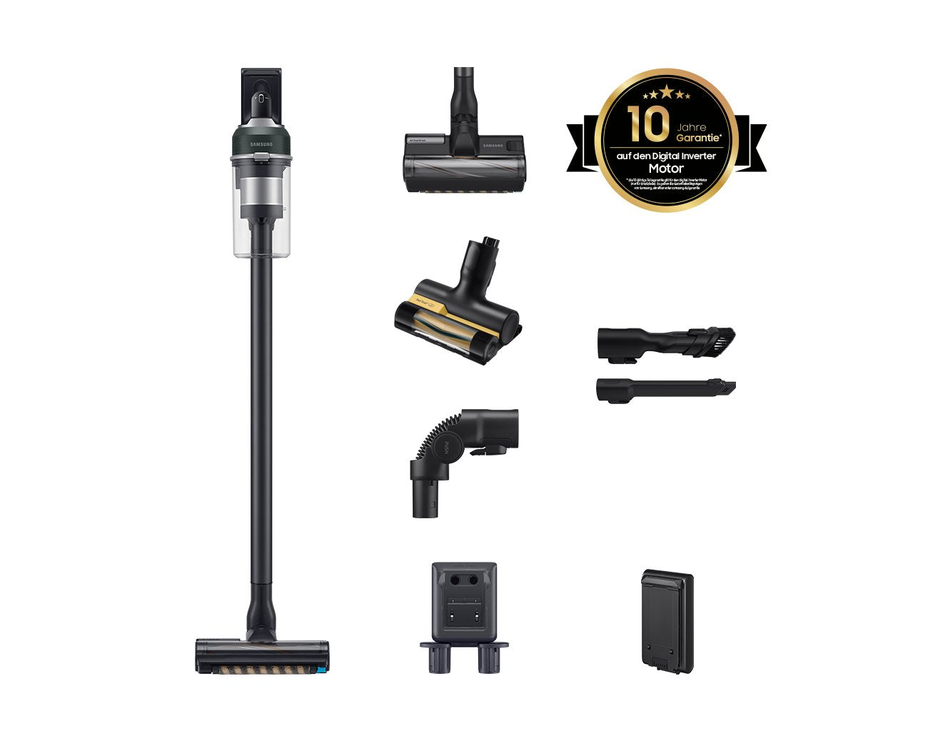 EAN 8806095052908 - Samsung VS20C85G2TN Aspiradora escoba 2 en 1 Batería Secar Sin bolsa Cromo, Negro 2200 Ah imagen 1