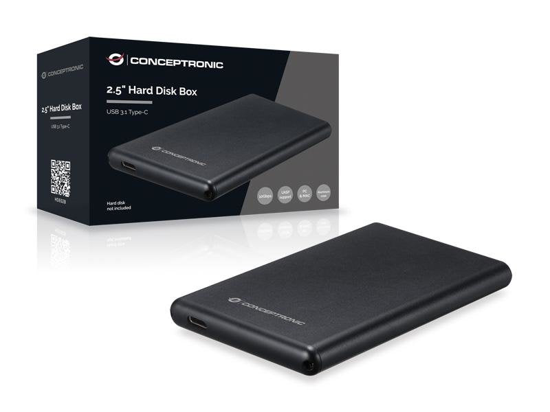 Caja Externa Hdd 2.5" Usb-C 3.1 Negra