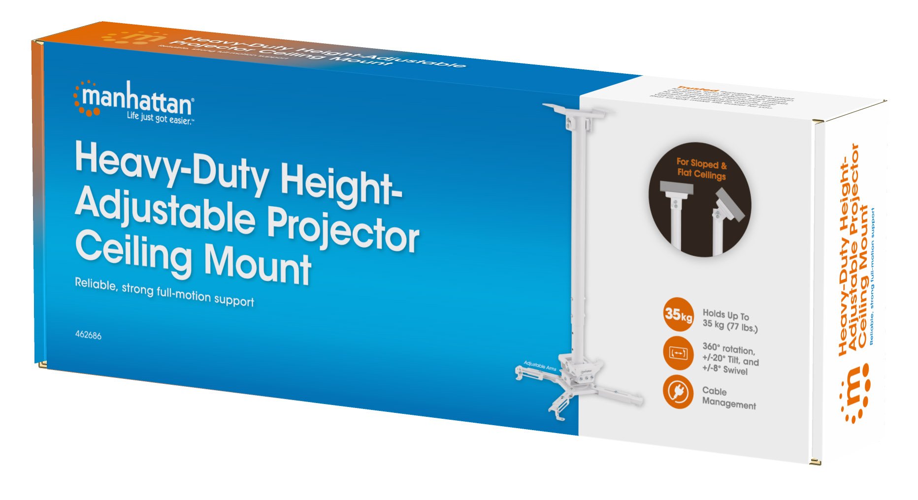 Manhattan Höhenvermellbare Beamer-Deckenhalterung Bis 35kg