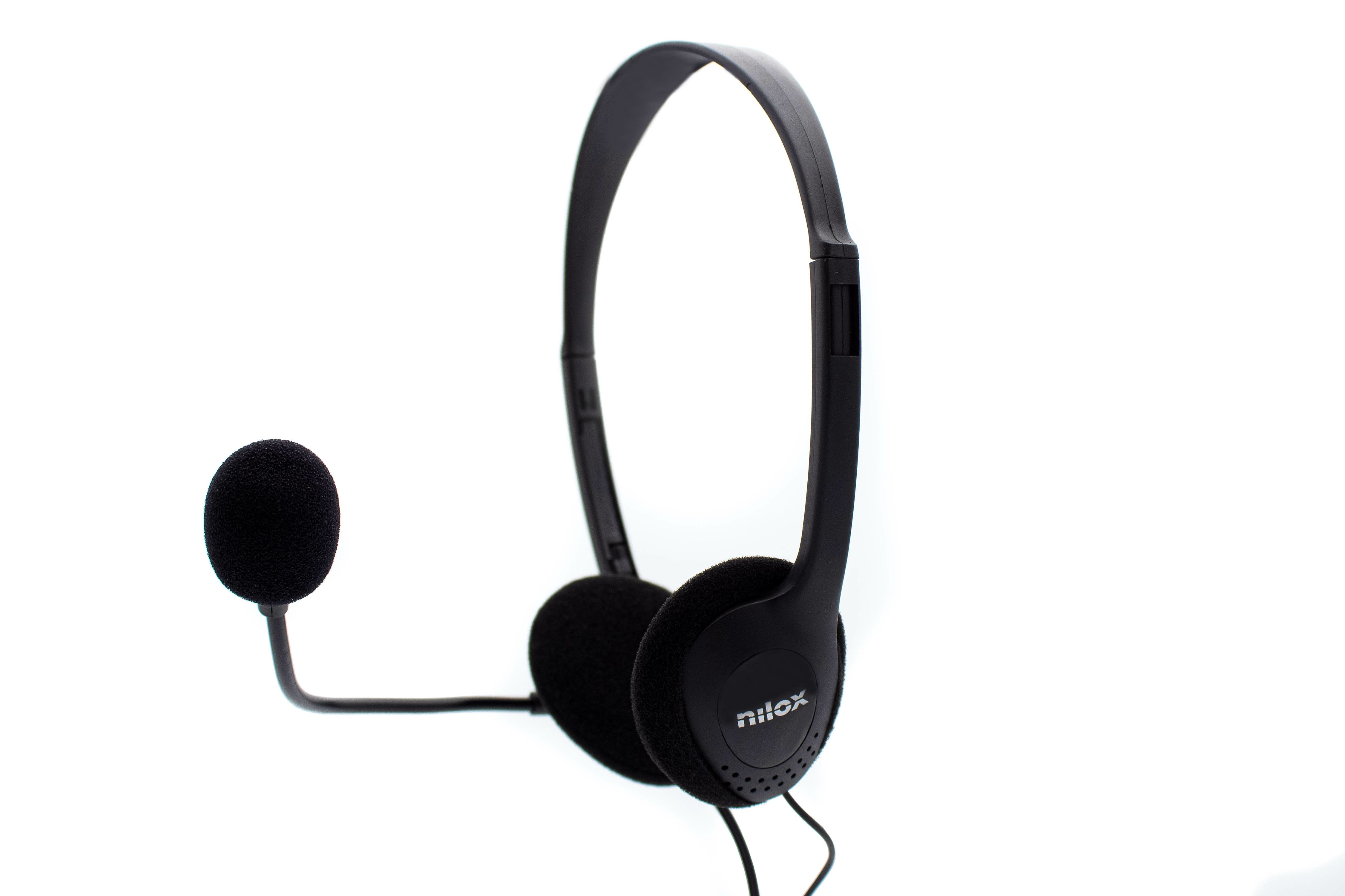 Auriculares Nilox Microfono Control Vol Negro Alambrico