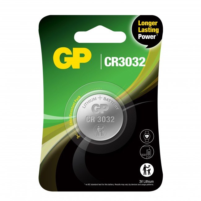 Pila Gp Batteries Lithium Cr3032 Batería De Un Solo Uso Lithium-Manganese Dioxide (Limno2)