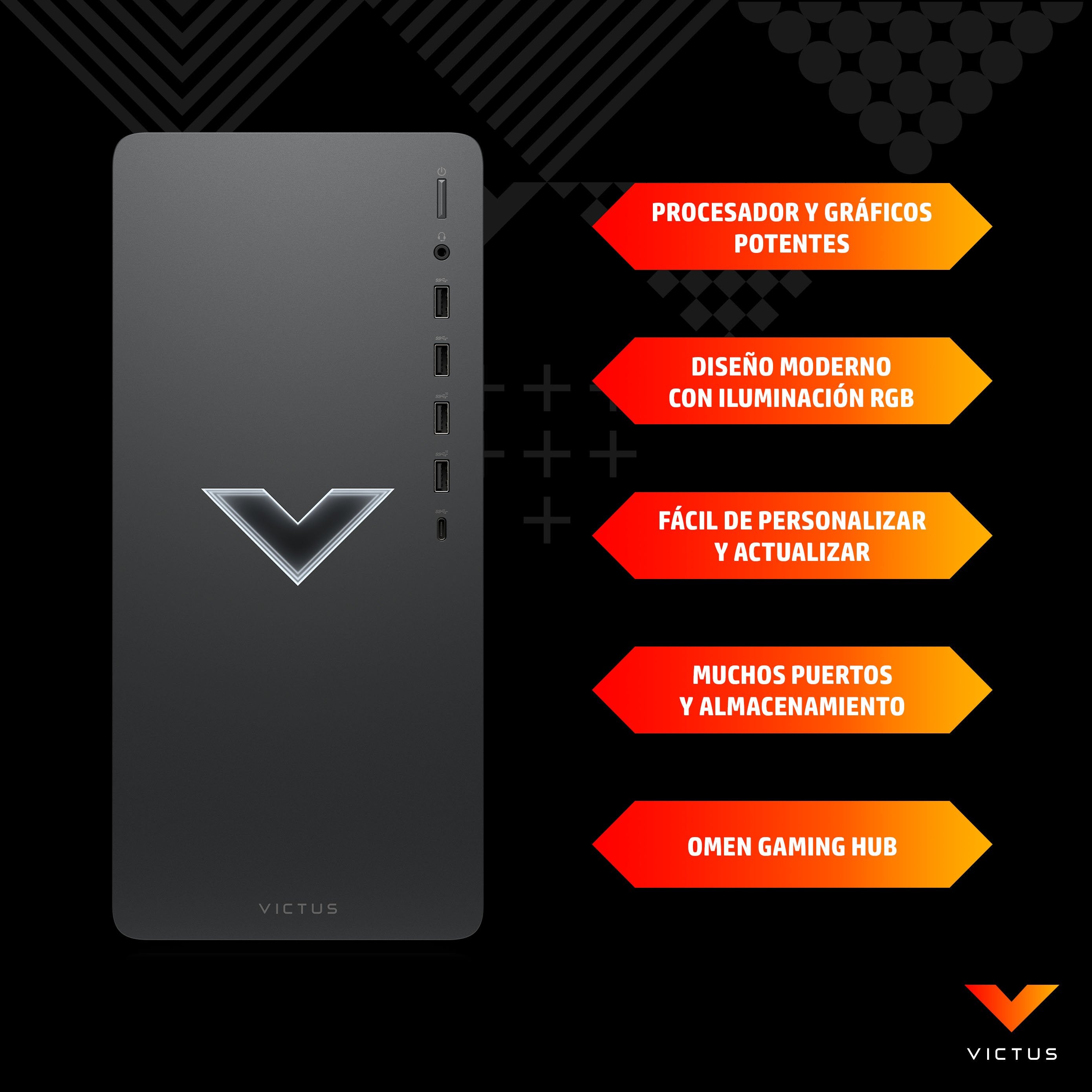 EAN 0198122969036 - Victus by HP 15L TG02-0183ns AMD Ryzen™ 5 5600G 16 GB DDR4-SDRAM 512 GB SSD NVIDIA GeForce RTX 3050 Windo imagen 3