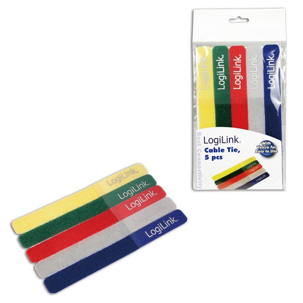 EAN 4052792007701 - LogiLink KAB0008 presilla Azul, Verde, Gris, Rojo, Amarillo imagen 1