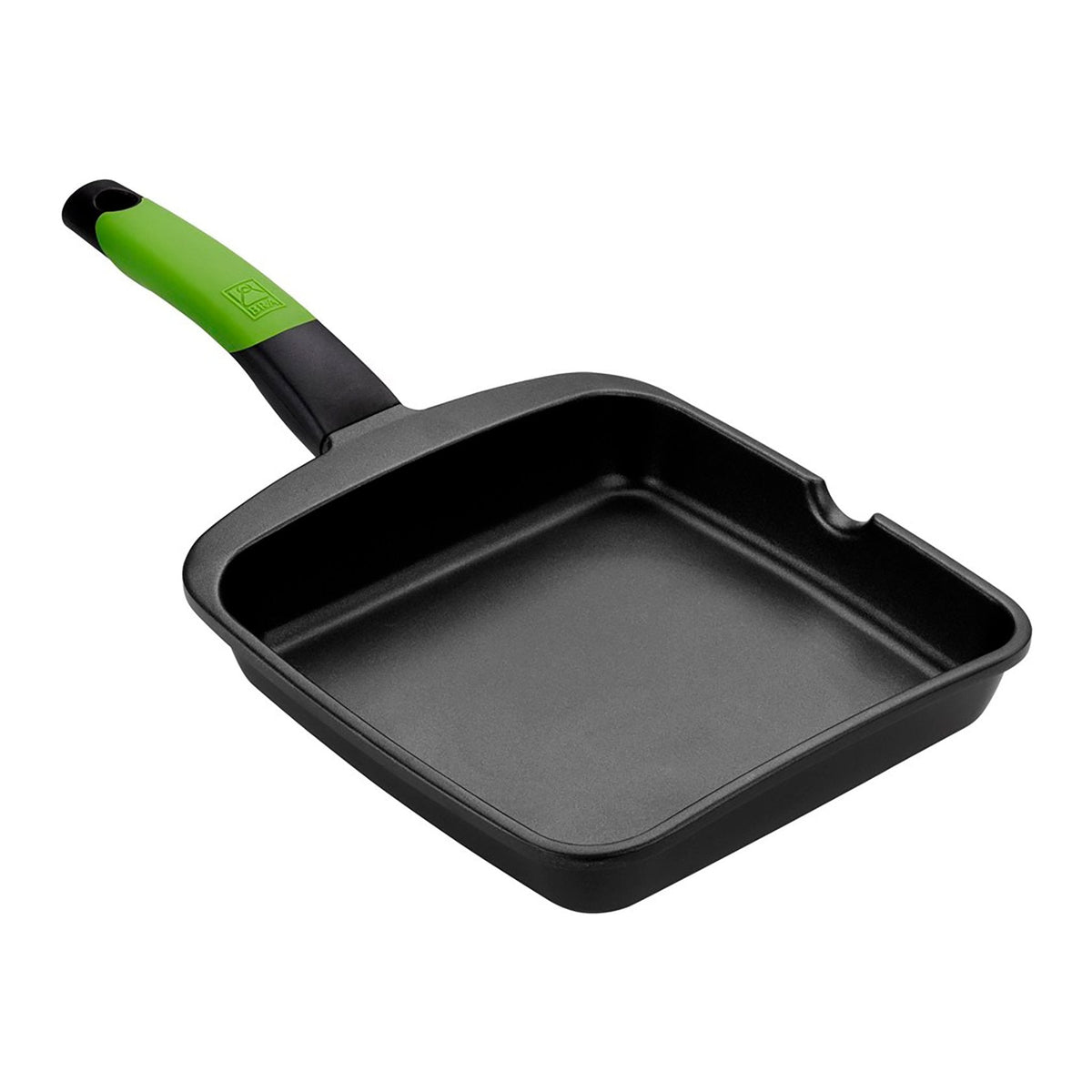 Grill Liso De Aluminio Fundido Con Antiadherente Tricapa Innovation Prior 22 X 22 Cm