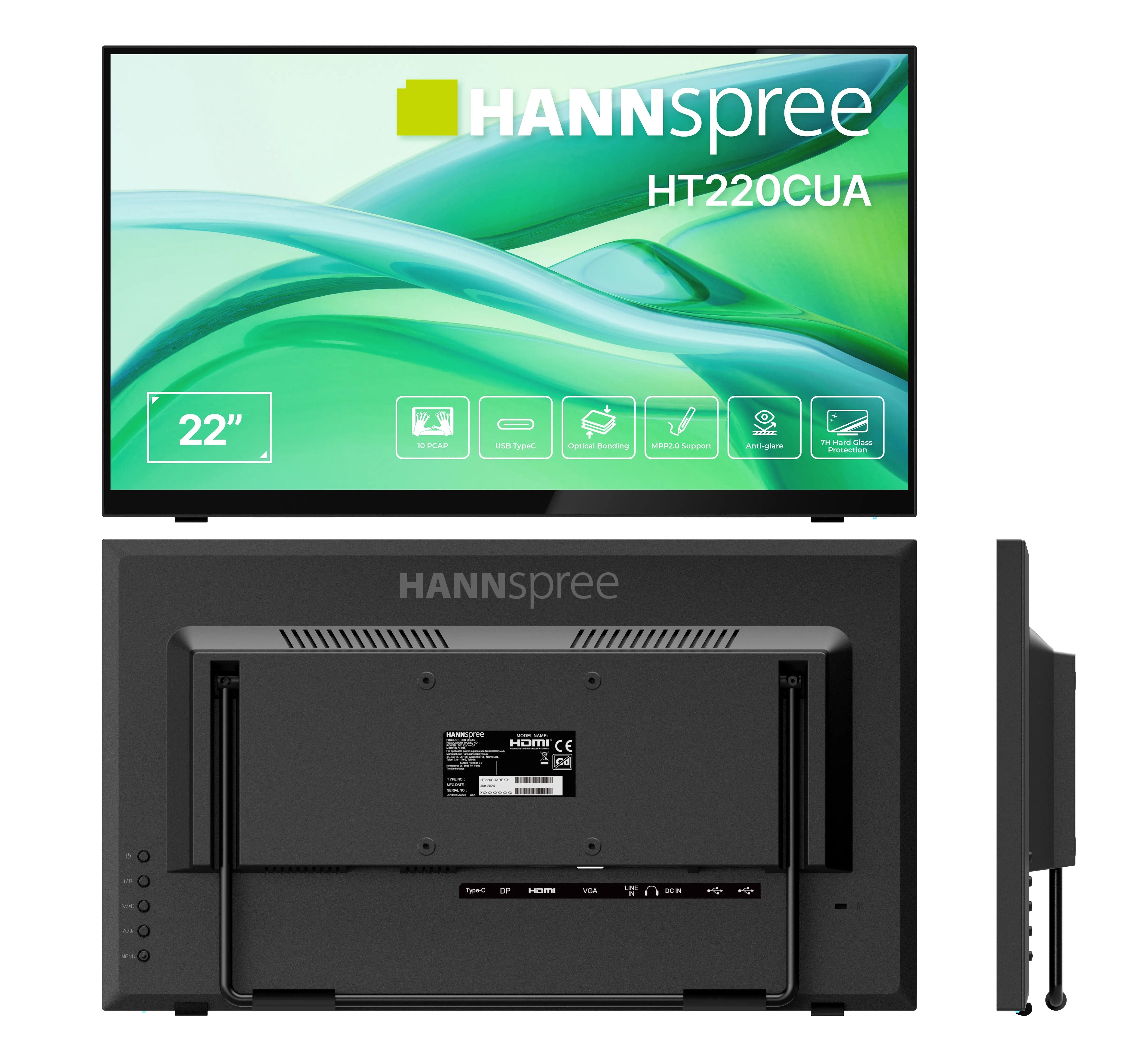 EAN 4711404024702 - Hannspree HT220CUA pantalla para PC 54,5 cm (21.4") 1920 x 1080 Pixeles Full HD LED Pantalla táctil Negro imagen 13