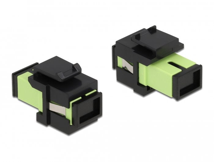 Keystone Modul Sc Simplex Buchse Zu Sc Simplex Buchse Lindgrün Schwarz
