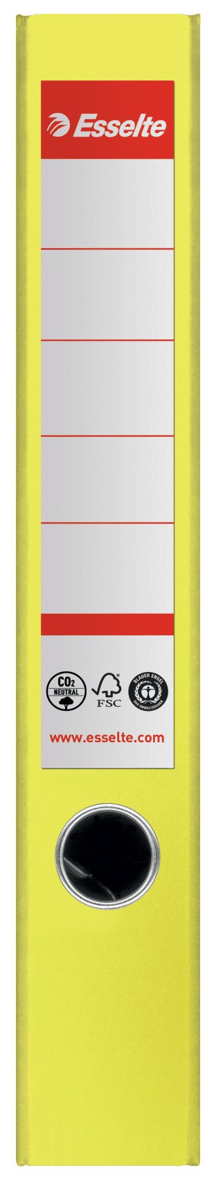 Esselte Archivador Palanca Nº1 Co2 Neutral A4 Cartón 100% Reciclado Lomo 50mm Amarillo Vivida