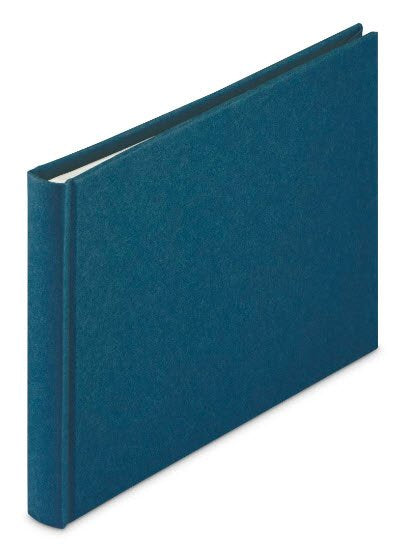 Hama Wrinkled Buchalbum 24x17 36 Weisse Seiten, Blau 7612