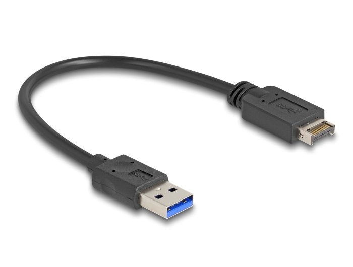 Delock 85449 Cable Usb 10 Gbps Key Usb Tipo-E A 20 Pines Macho A Usb Tipo-A Macho 30 Cm