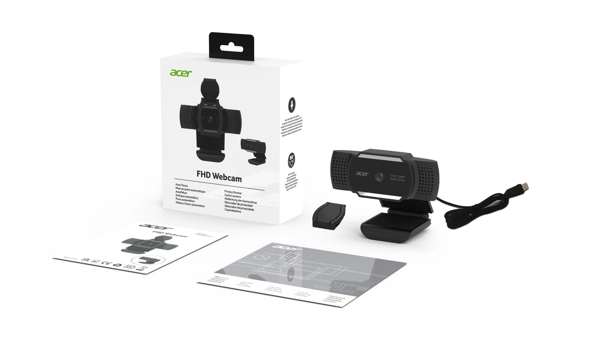 EAN 4712842946724 - Acer HP.EXPBG.019 cámara web 2 MP 1920 x 1080 Pixeles USB Negro imagen 11