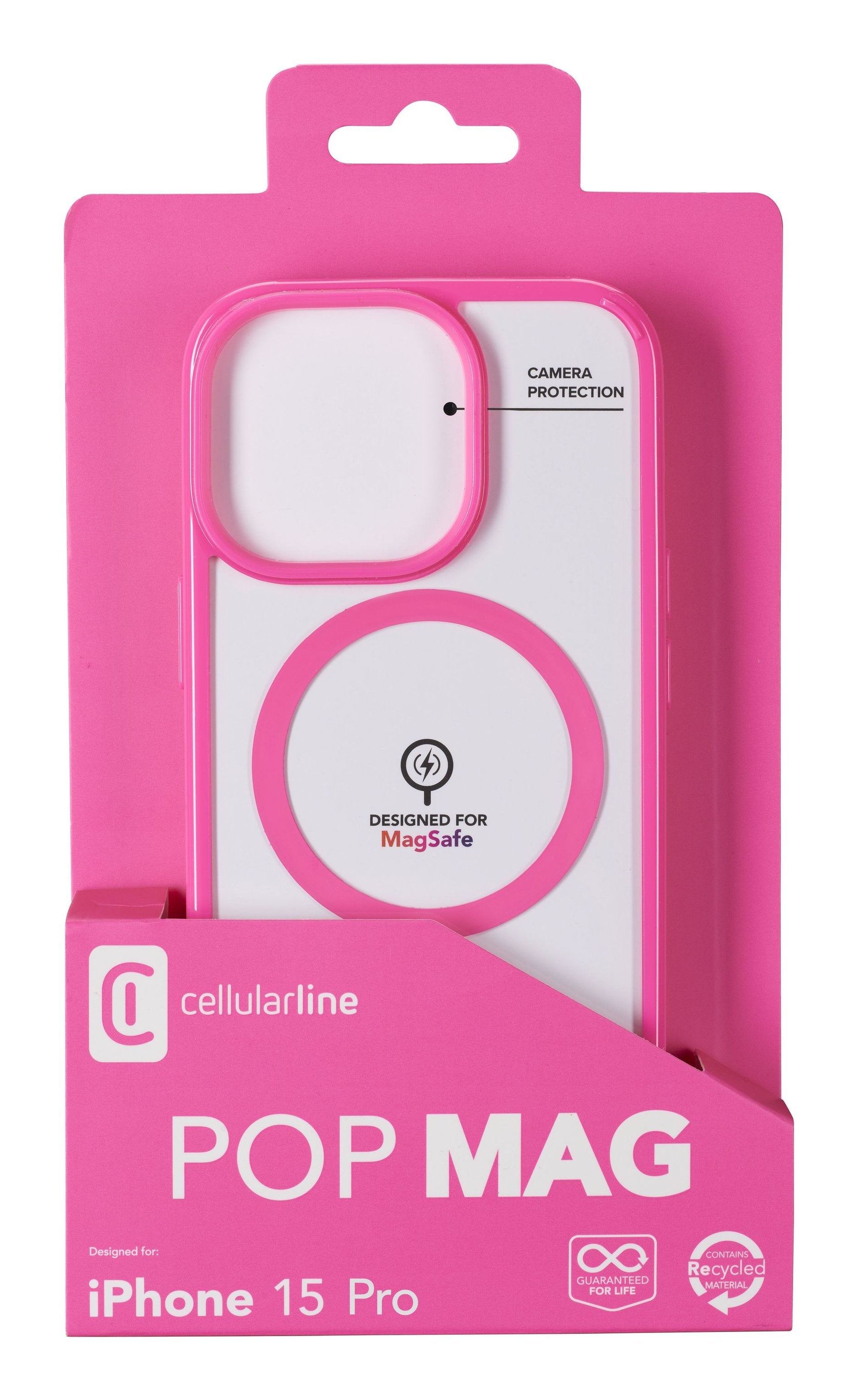 Cellularline Pop Magsafe Case Mag Iphone 15 Pro Pink