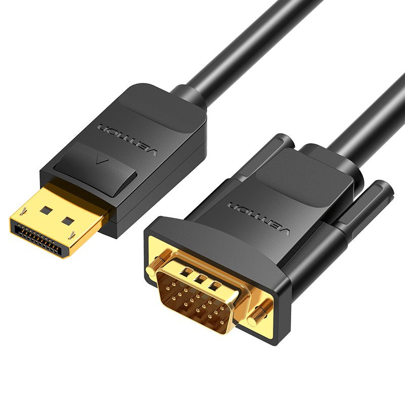 Cable Conversor Vention Hblbg Displayport Macho Vga Macho 1.5m Negro