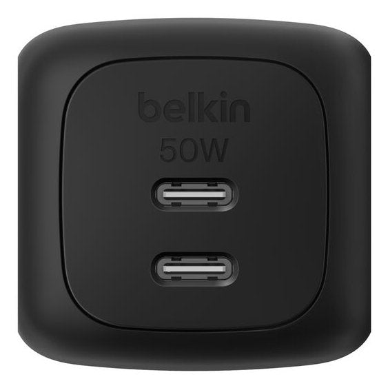 Belkin Ladegerät Dual Usb-C 50w Pd + Pps ,Schwarz Wch019kqbk