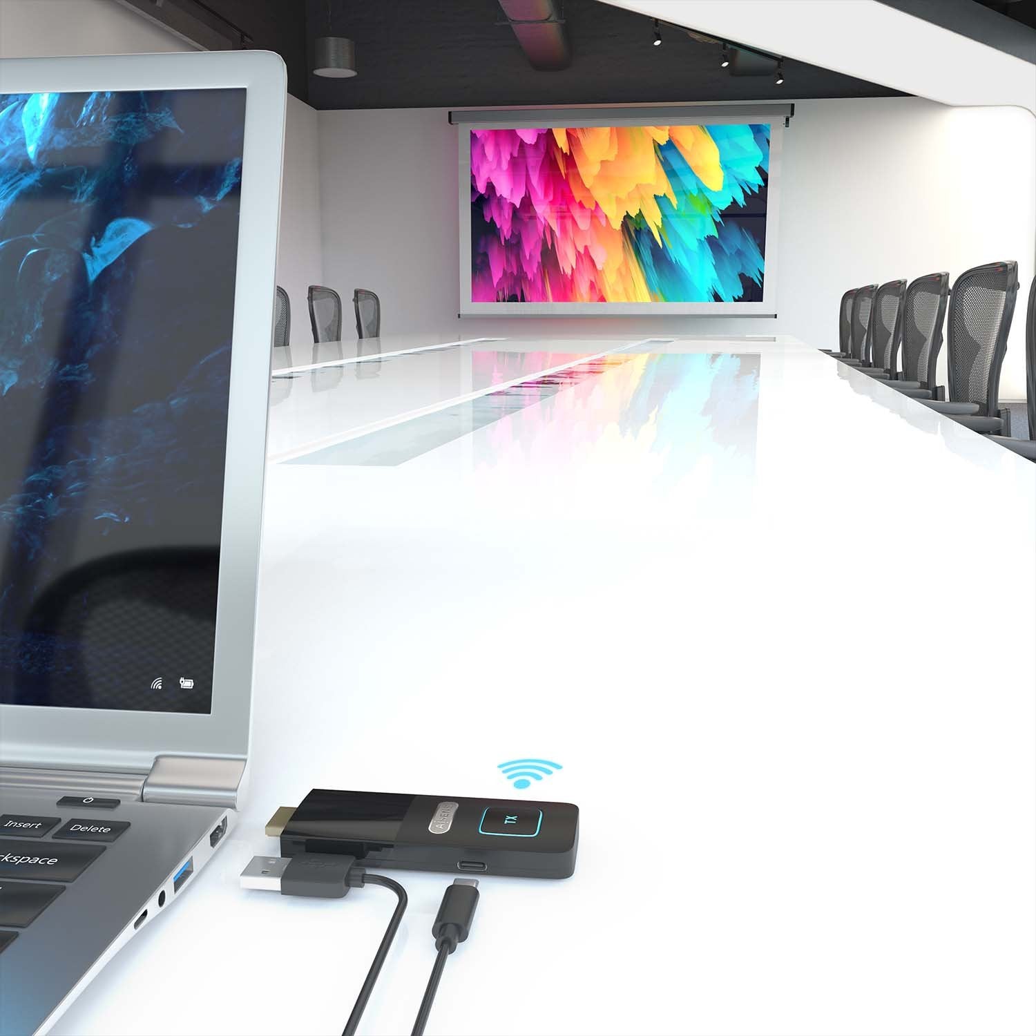 Aisens Hdmi Inalambrico 1080p 30m, Negro