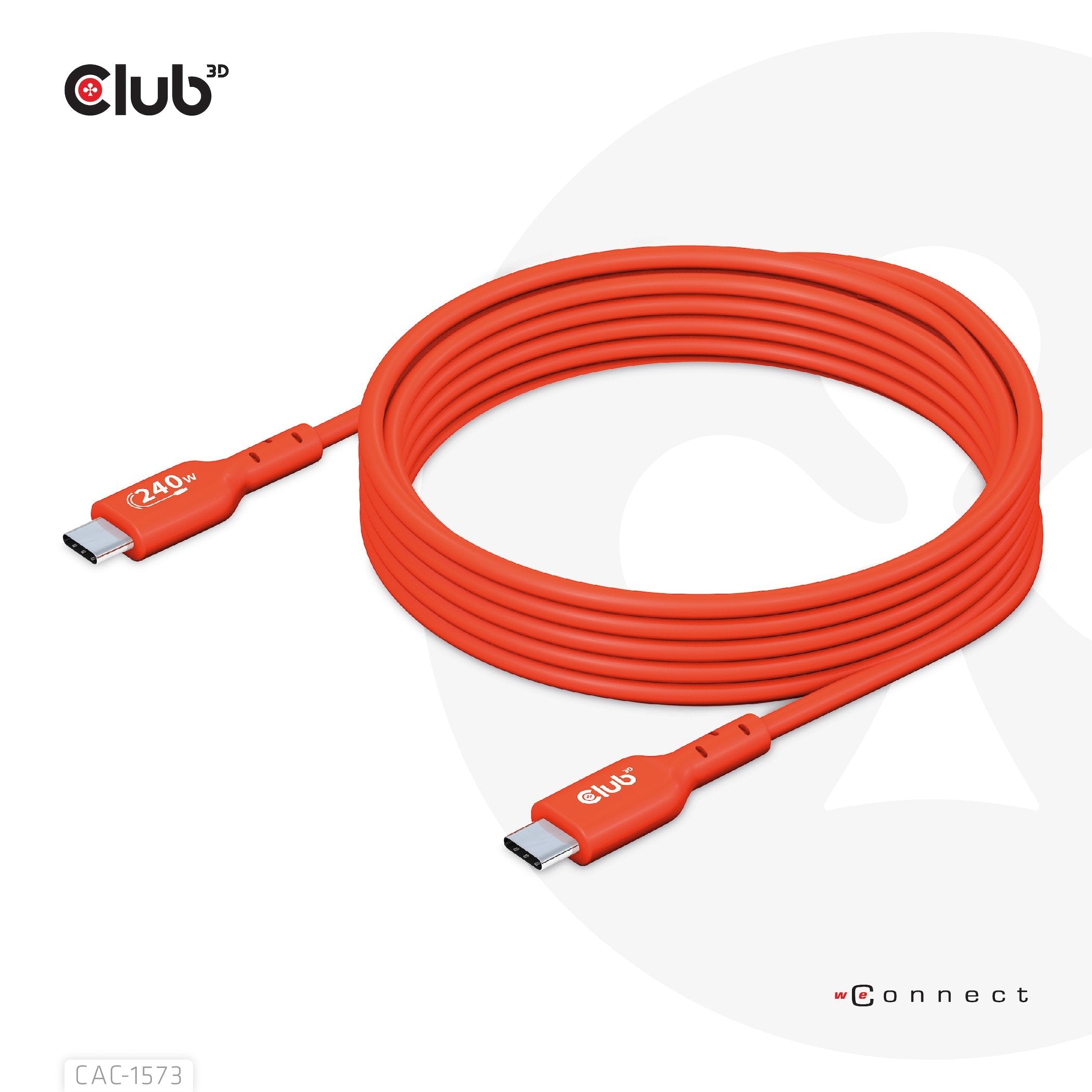Club3d Cable Usb Tipo C Pd 240w / 480mb 2m M/M Retail