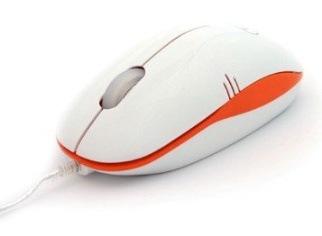 3free Raton Optico Usb Mcm101/Wo Blanco Naranja