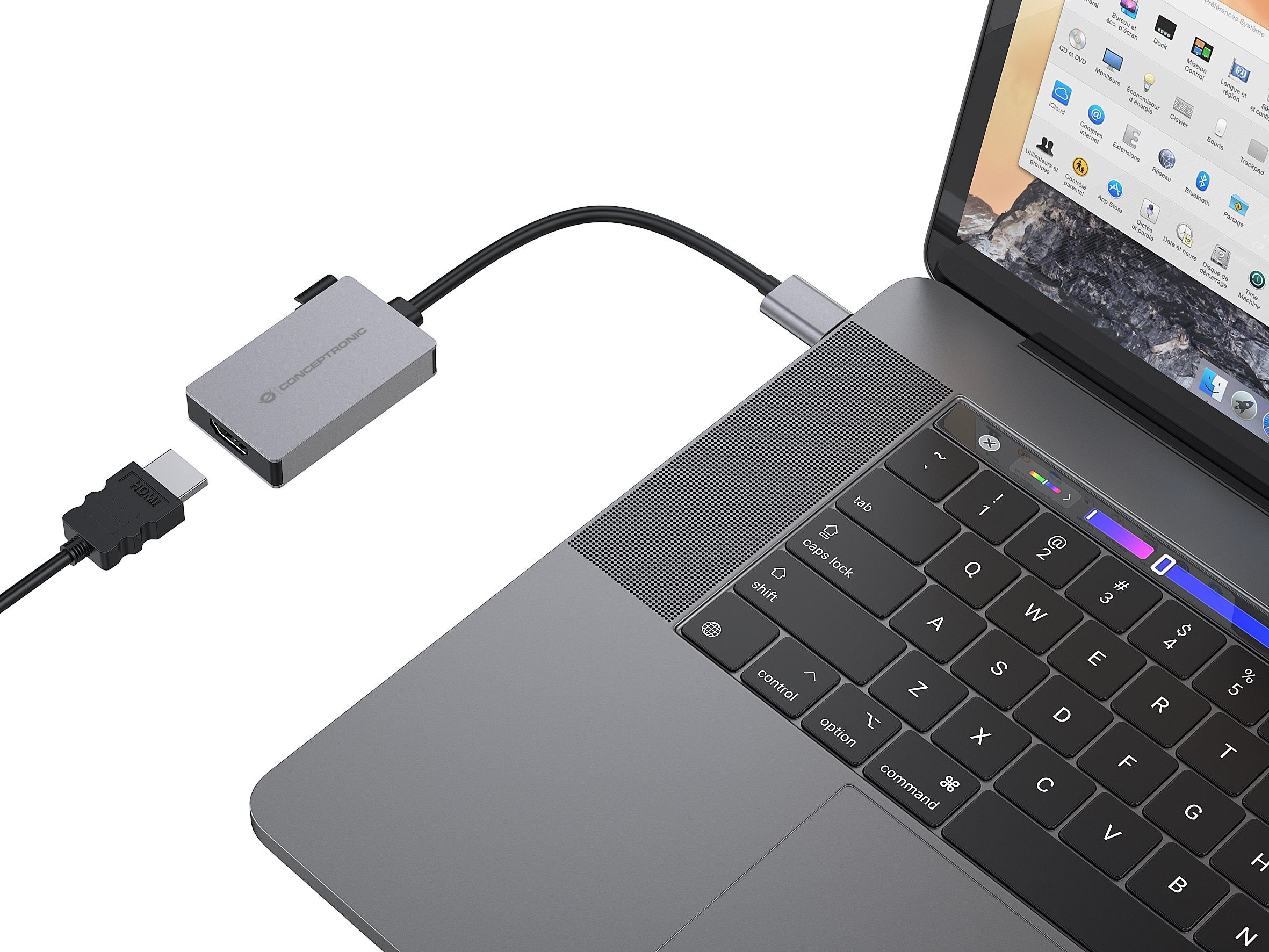 EAN 4015867240991 - Conceptronic ABBY22G Adaptador gráfico USB 1920 x 1080 Pixeles Gris imagen 4