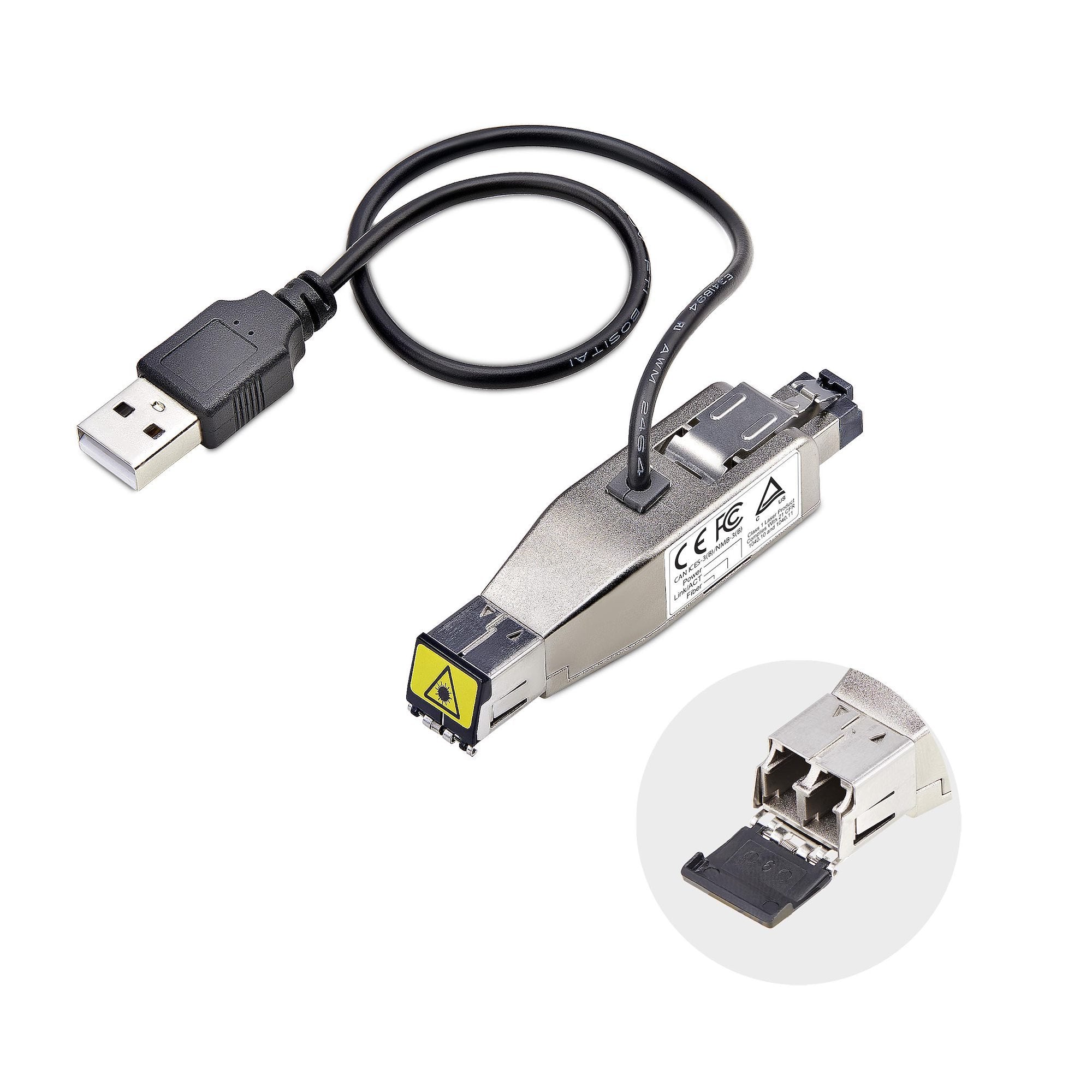 EAN 0065030909815 - StarTech.com D01ML55U-FIBER-MEDIA convertidor de medio 1000 Mbit/s 1310 nm Multimodo, Monomodo Negro, Pla imagen 1