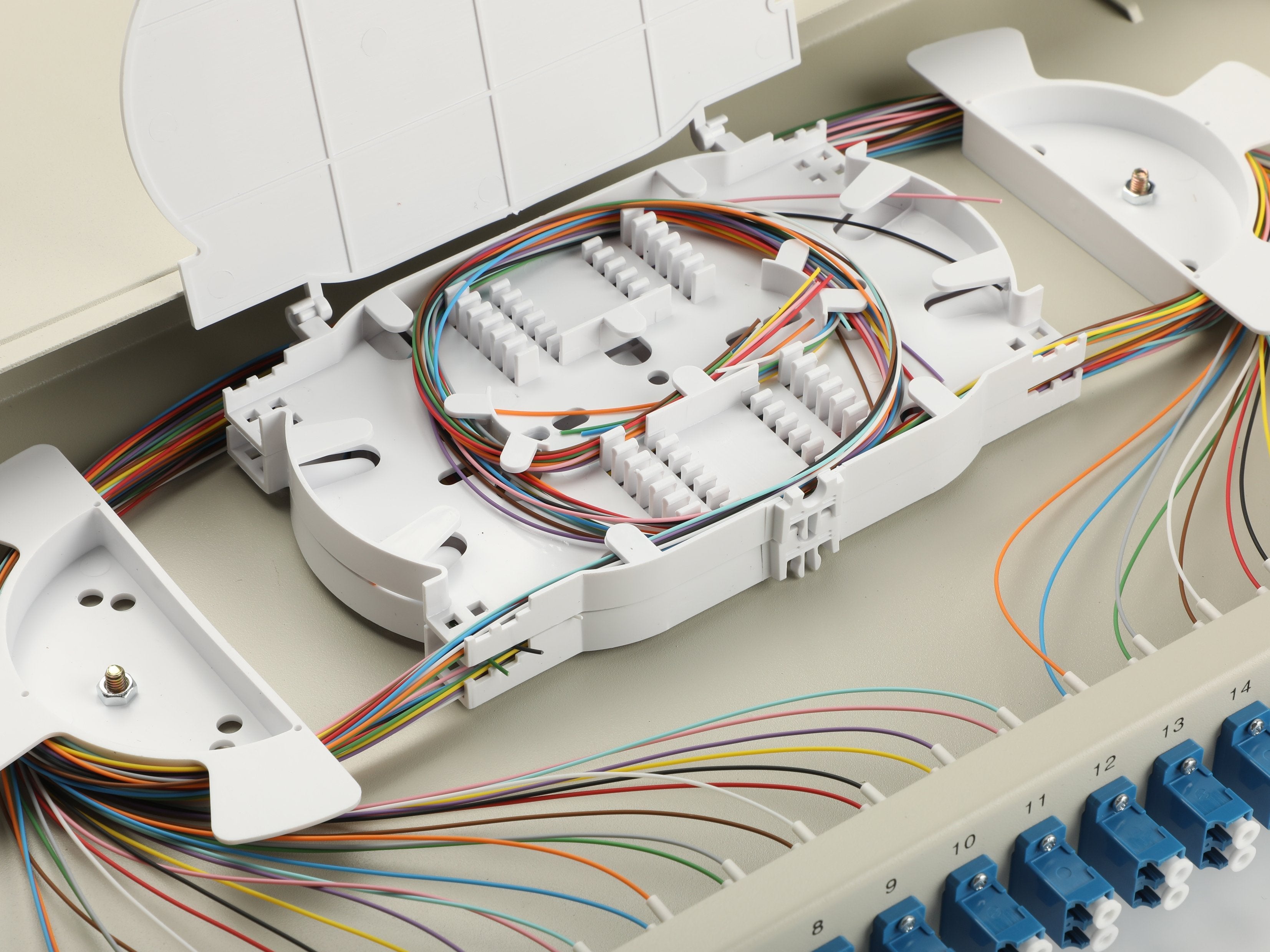 Equip Lwl-Spleisskamen 24-Port Lc-Duplex Os2 1u Komplett Gr