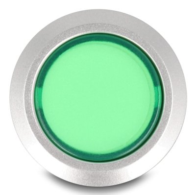 Drucktaster Zum Einbau 22 Mm 5 X Lötanschluss Taster Flach Kunststoff Led Grün