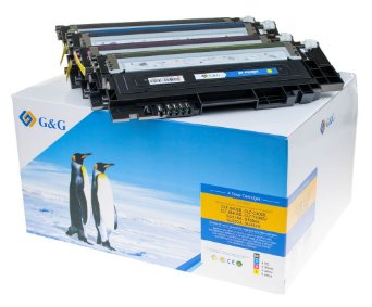 G&G Toner 4er Set Para Samsung P406c/ Hp Su375a Bk/C/M/Y