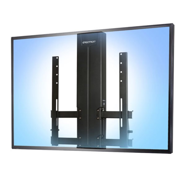 Soporte De Pared Ergotron Glide Wall Mount, Hd 152,4 Cm (60") Negro Pared, Negro, Hd, 18 Kg, 76,2 Cm (30"), 152,4 Cm (60"), 400 X 400 Mm, Ajustes De Altura, Negro