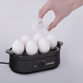 Cloer 6080 - Eierkocher - 350 W - Negro