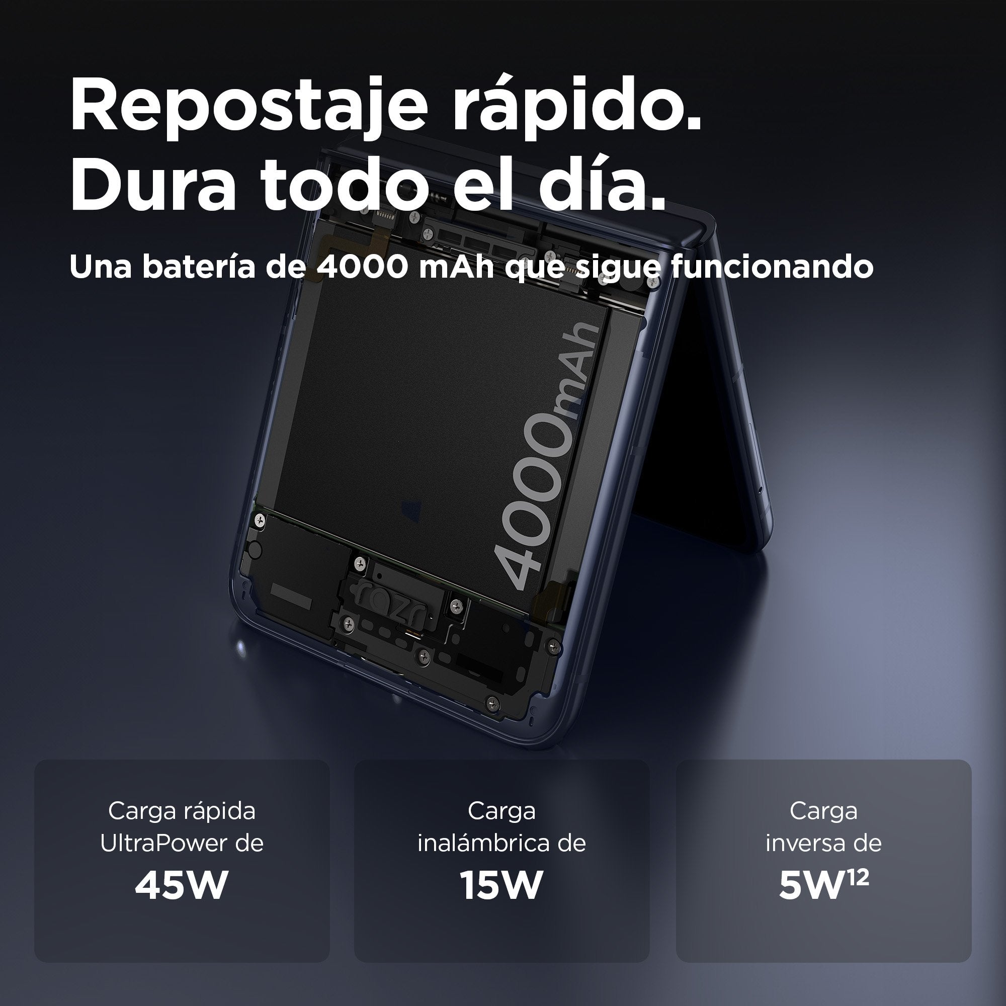 EAN 0840023259562 - Motorola razr 50 Ultra 17,5 cm (6.9") SIM doble Android 14 5G USB Tipo C 12 GB 512 GB 4000 mAh Marina imagen 20