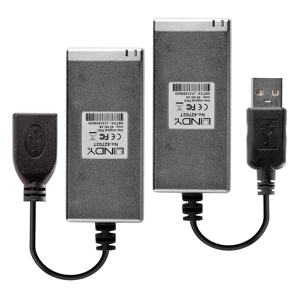 EAN 4002888427029 - Lindy 42702 ampliador de red Transmisor y receptor de red Gris imagen 2