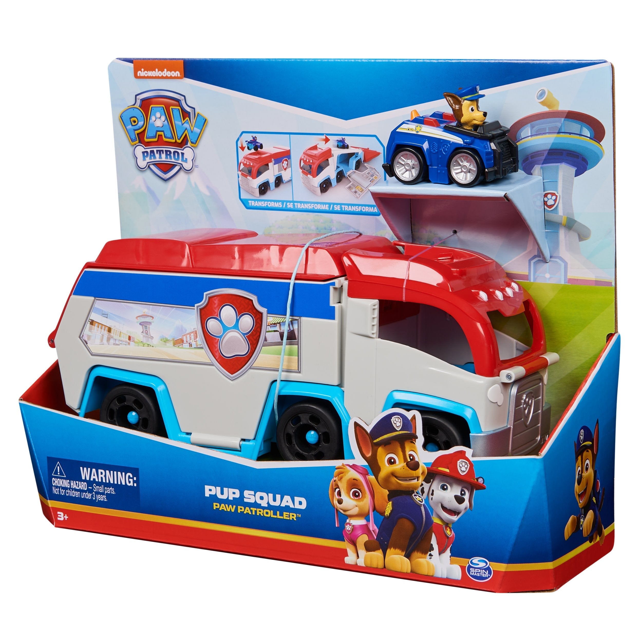 Spin Master Paw Patrol - Patrullero Del Escuadrón De Cachorros Con Coche De Juguete Chase 6071544