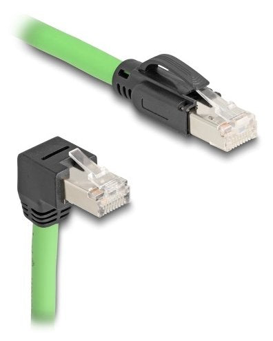 Delock Rj45 Cable De Red Cat.6a Macho A Macho Unten Angular Sf/Utp S