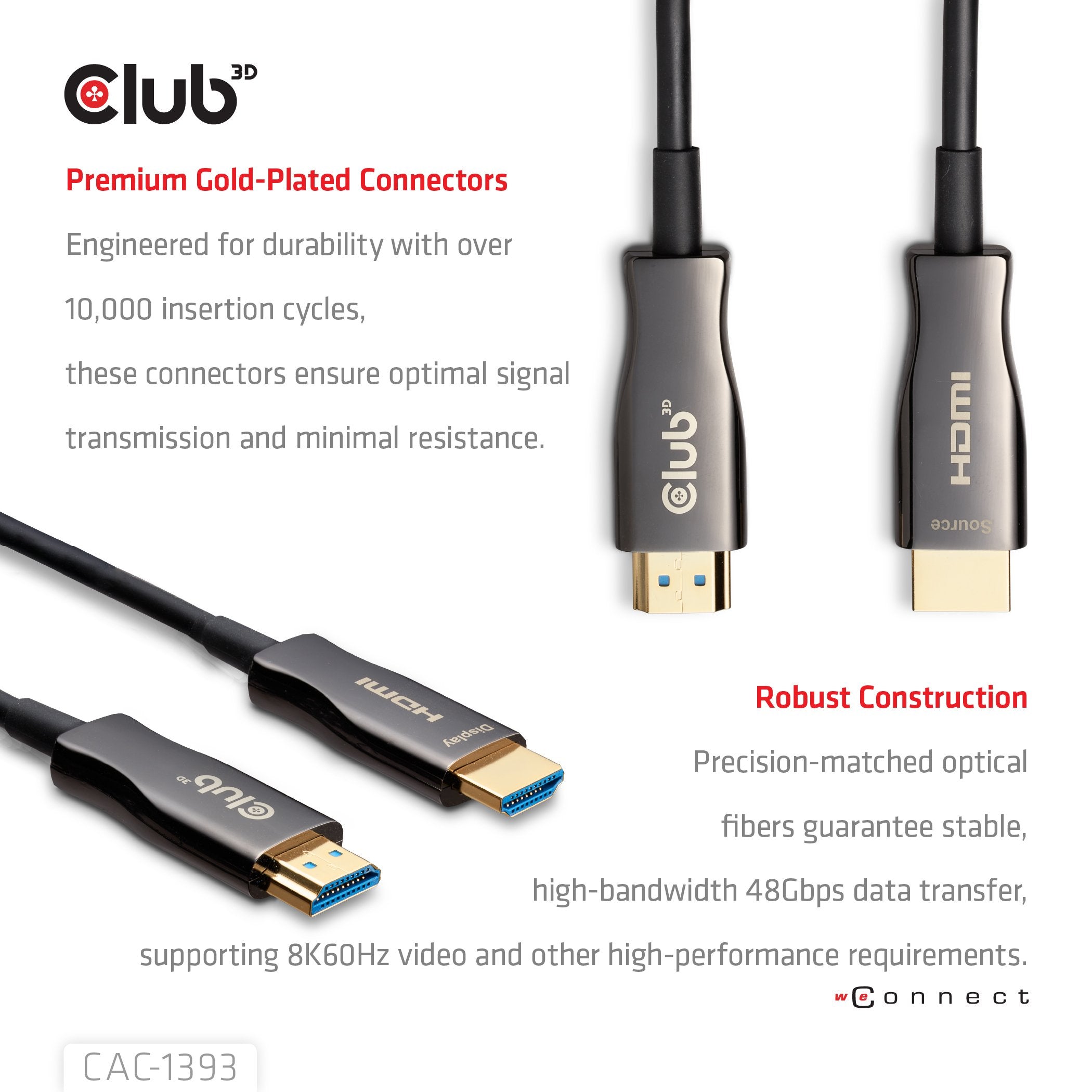 Cable Club3d Cac-1393 Hdmi 50 M Hdmi Tipo A (Estándar)