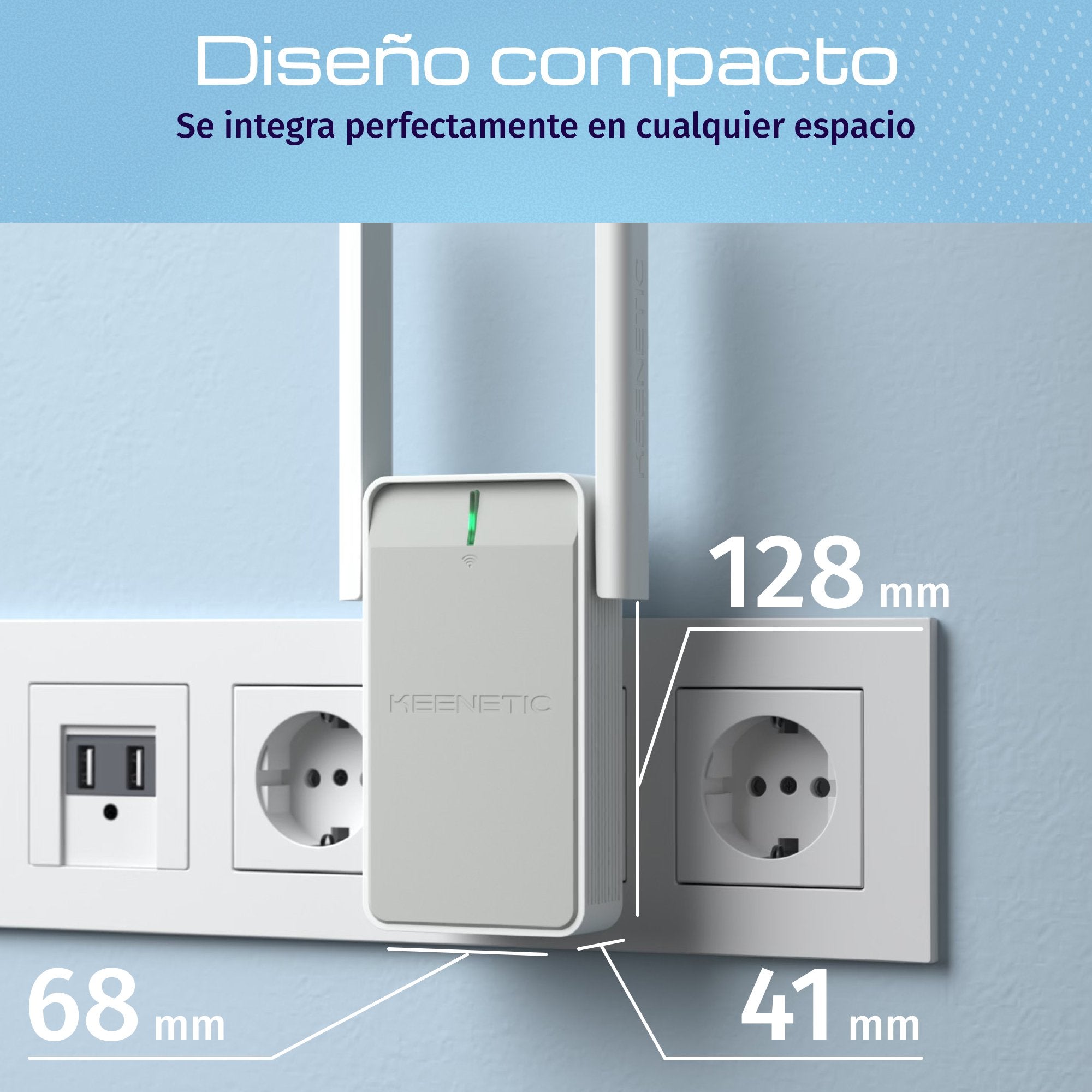 EAN 4897082922100 - Keenetic Buddy 6 (KN-3411) Repetidor de red Blanco, Gris 1000 Mbit/s imagen 7