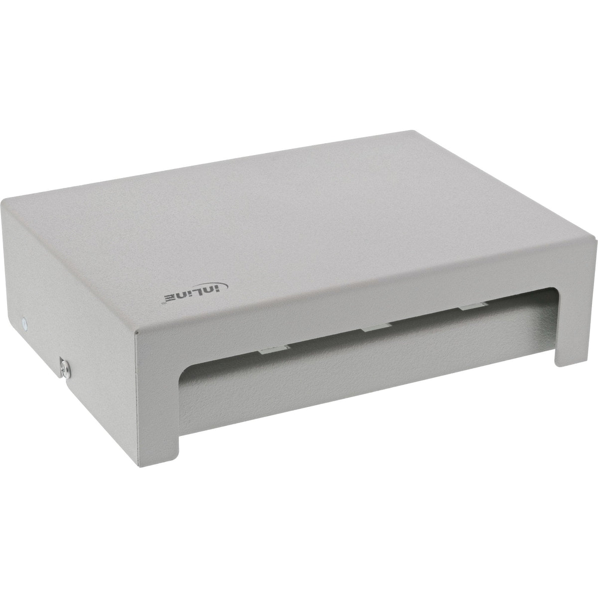 Inline Desktop Point Box 8x Keystone Rj45, Metal, Gris Claro Ral7035