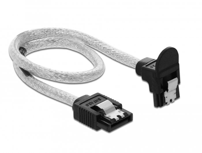 Cable Delock Sata 6 Gb/S Gerade Auf Unten Angular 30 Cm Transparente