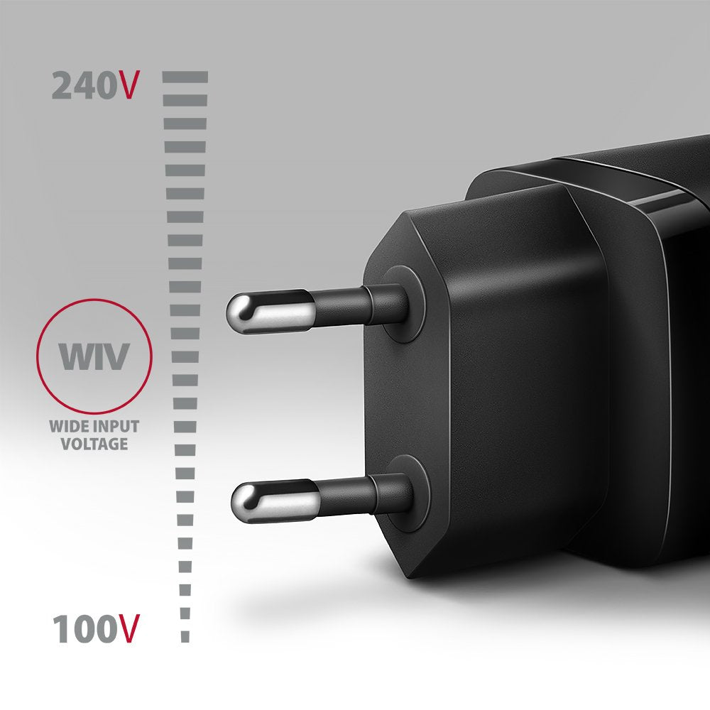 EAN 8595247908315 - Axagon ACU-PD30 kroviklis jungiama tinkl PD 30W, 1x port USB-C, PD3.0/QC3.0/AFC/FCP/Apple Juoda Teléfono imagen 3