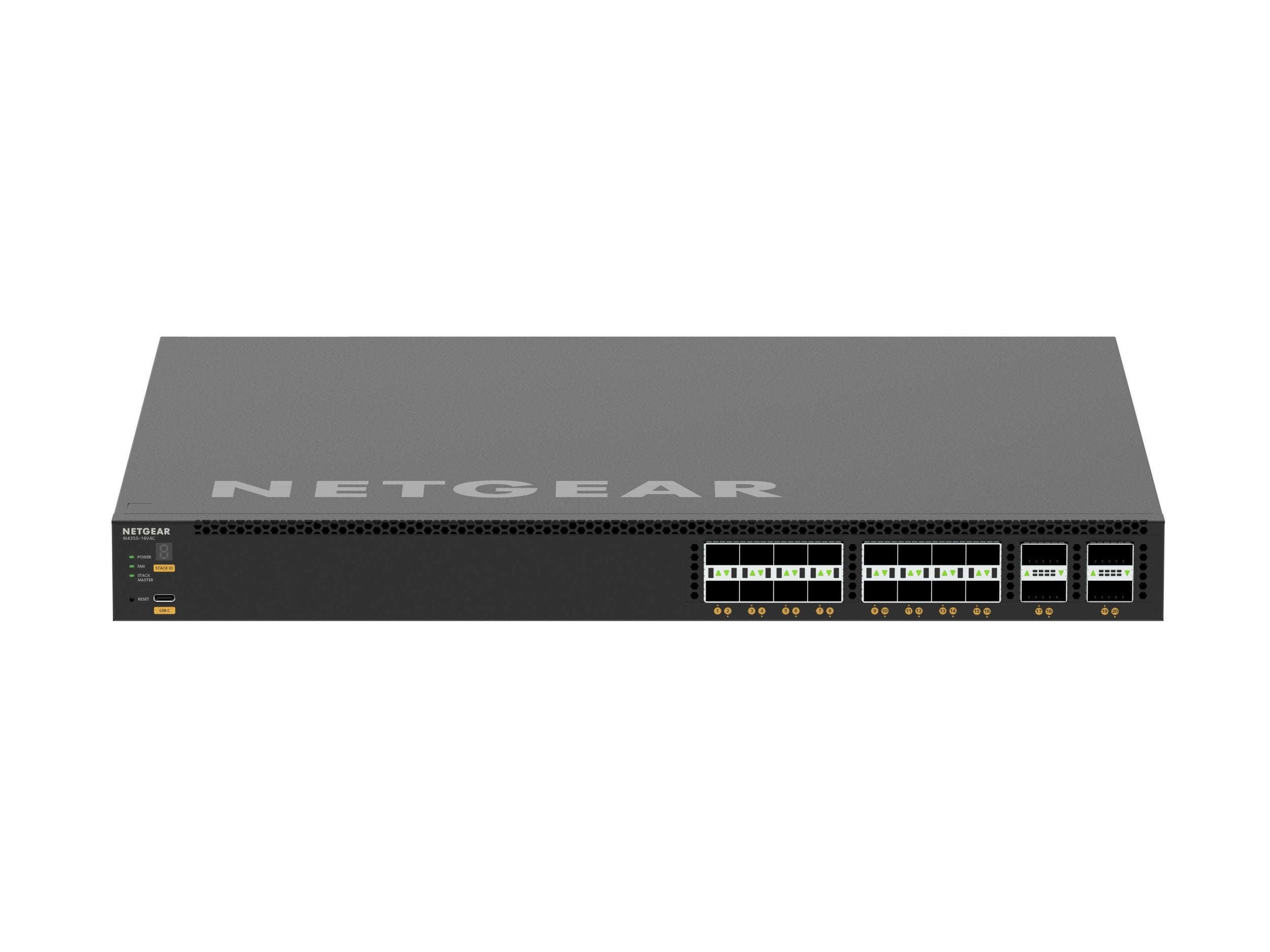 Netgear M4350-16v4c Switch Vsm4320c 16xsfp28 4xqsfp Gestionado L3 Negro