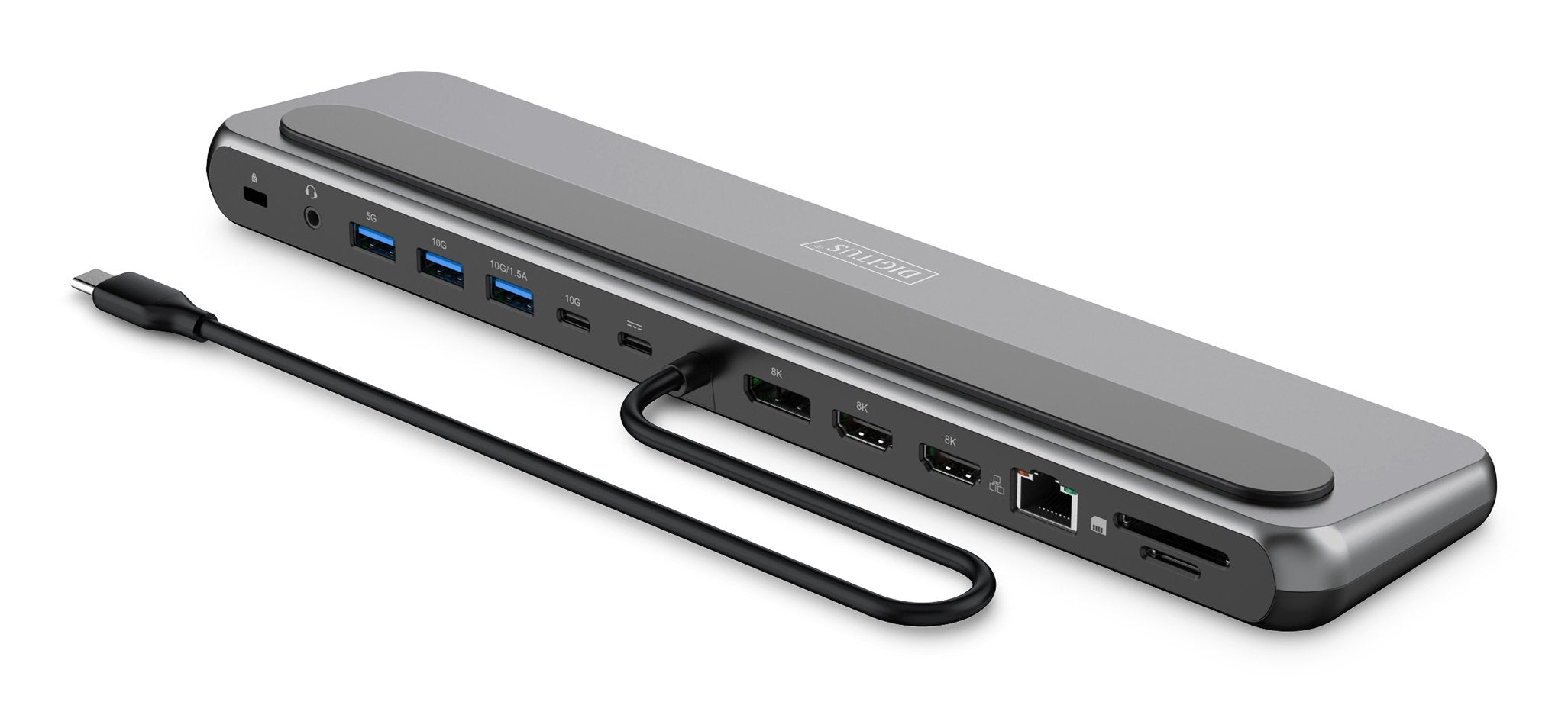 EAN 4016032502098 - Digitus DA-70919 base para portátil y replicador de puertos Alámbrico USB 3.2 Gen 2 (3.1 Gen 2) Type-C Ne imagen 3