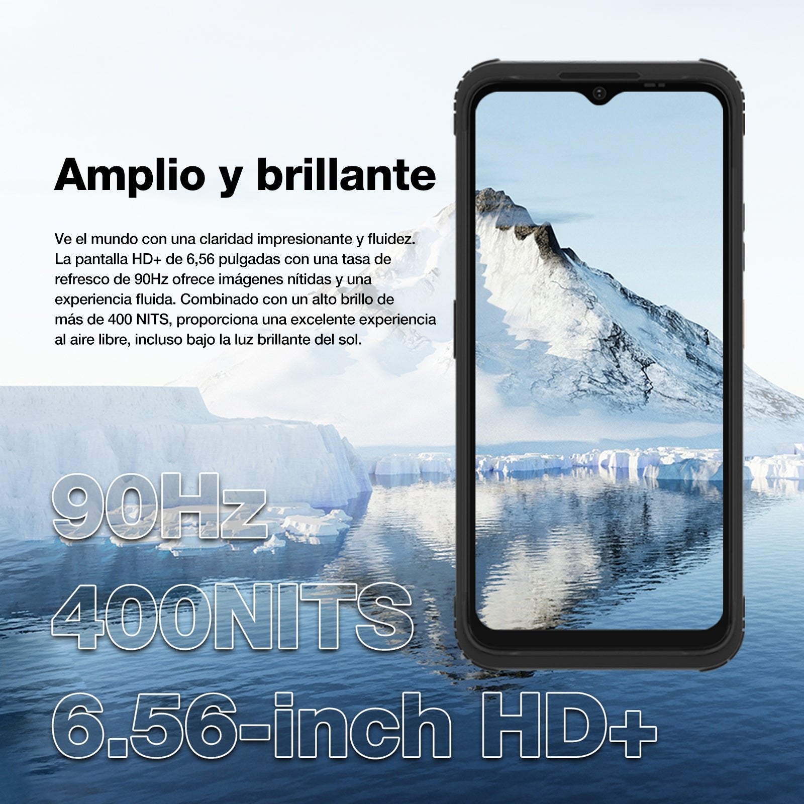 Agm H Max Black Rugerizado 8+256gb 6.56" 90hz Hd+ 4g