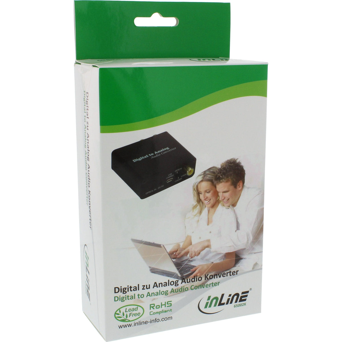Convertidor De Audio Inline Toslink Digital A Analógico Y Entrada Rca A Estéreo Rca