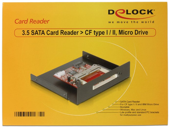 Delock Sata 3.5" Card Reader Para Compact Flash